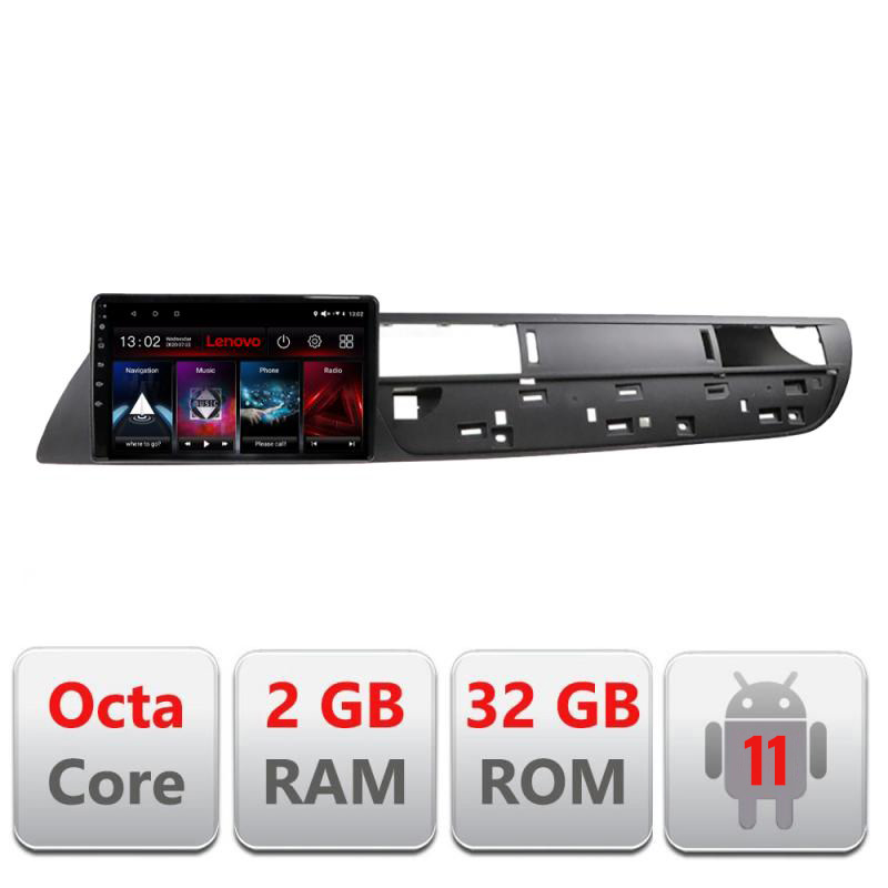 Navigatie dedicata Lenovo Citroen C5 2008-2017 D-C5, Octacore Qualcomm, 2Gb RAM, 32Gb Hdd, 4G, Qled, DSP, Carplay, Bluetooth