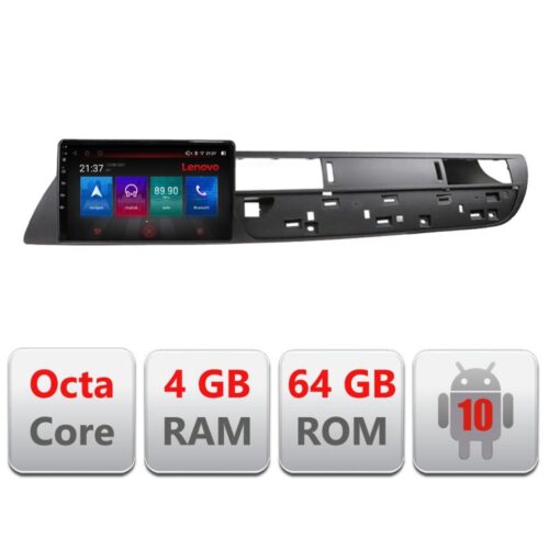 VPX Navigatie dedicata Lenovo Citroen C5 2008-2017 E-C5, Octacore, 4Gb RAM, 64Gb Memorie, 4G, Qled, 360, DSP, Carplay,Bluetooth
