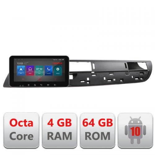 VPX Navigatie dedicata Lenovo Citroen C5 2008-2017 I-C5 4+64, Ecran QLED 10.33″, Octacore, 4Gb RAM, 64Gb Memorie, 4G, 360, DSP, Carplay,Bluetooth