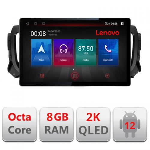 VPX Navigatie dedicata Lenovo Citroen Jumpy Toyota Proace Peugeot Traveller N-jumpy16, Ecran 2K QLED 13″,Octacore,8Gb RAM,128Gb…