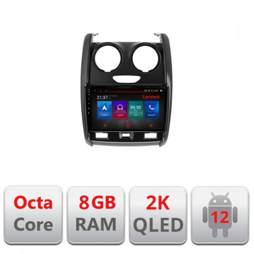 VPX Navigatie dedicata Lenovo Dacia Duster 2012-2019 M-157 Octacore, 8 Gb RAM, 128 Gb Hdd, 4G, Qled 2K, DSP, Carplay AA, 360,Bluetooth