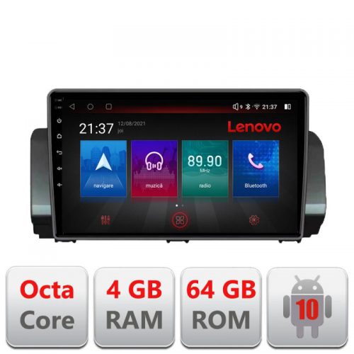 VPX Navigatie dedicata Lenovo Dacia Logan Sandero Jogger LOGAN-2022, Octacore, 4Gb RAM, 64Gb Hdd, 4G, Qled, 360, DSP, Carplay,Bluetooth