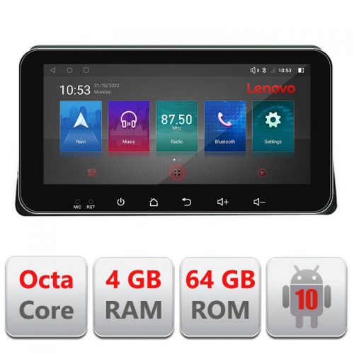 VPX Navigatie dedicata Lenovo Ford Focus 4 I-focus4 4+64, Ecran QLED 10.33″, Octacore, 4Gb RAM, 64Gb Memorie, 4G, 360, DSP, Carplay,Bluetooth