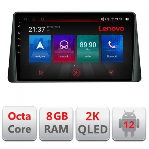 VPX Navigatie dedicata Lenovo Ford Focus 4 M-focus4 Octacore, 8 Gb RAM, 128 Gb Memorie, 4G, Qled 2K, DSP, Carplay AA, 360,Bluetooth