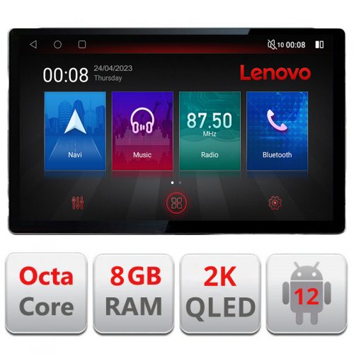 VPX Navigatie dedicata Lenovo Ford Focus 4 N-focus4, Ecran 2K QLED 13″,Octacore,8Gb RAM,128Gb Hdd,4G,360,DSP,Carplay,Bluetooth