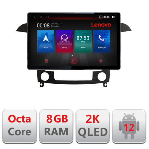 VPX Navigatie dedicata Lenovo Ford S-Max 2008-2012 N-003, Ecran 2K QLED 13″,Octacore,8Gb RAM,128Gb Hdd,4G,360,DSP,Carplay,Bluetooth
