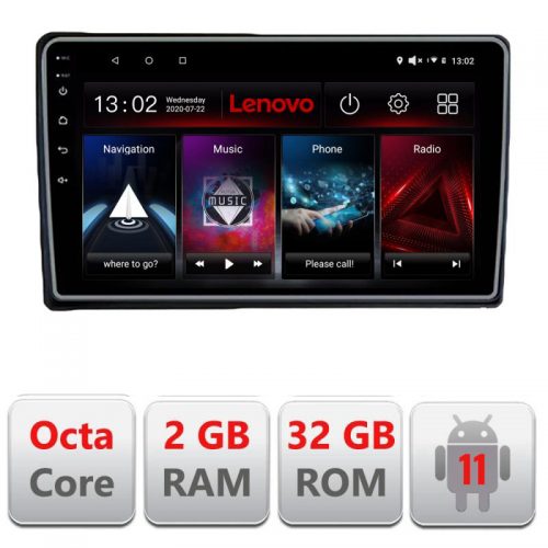 VPX Navigatie dedicata Lenovo Ford Transit Focus Kuga D-transit, Octacore Qualcomm, 2Gb RAM, 32Gb Hdd, 4G, Qled, DSP, Carplay, Bluetooth