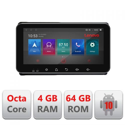 VPX Navigatie dedicata Lenovo Ford Transit Focus Kuga I-transit 4+64, Ecran QLED 10.33″, Octacore, 4Gb RAM, 64Gb Memorie, 4G, 360, DSP, Carplay,Bluetooth