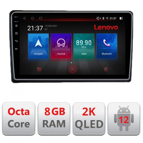 VPX Navigatie dedicata Lenovo Ford Transit Focus Kuga M-transit Octacore, 8 Gb RAM, 128 Gb Hdd, 4G, Qled 2K, DSP, Carplay AA, 360,Bluetooth