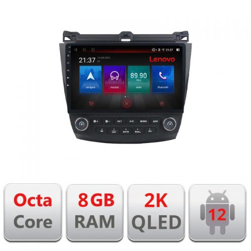 VPX Navigatie dedicata Lenovo Honda Accord 2004-2008 M-ACCORD Octacore, 8 Gb RAM, 128 Gb Memorie, 4G, Qled 2K, DSP, Carplay AA, 360,Bluetooth