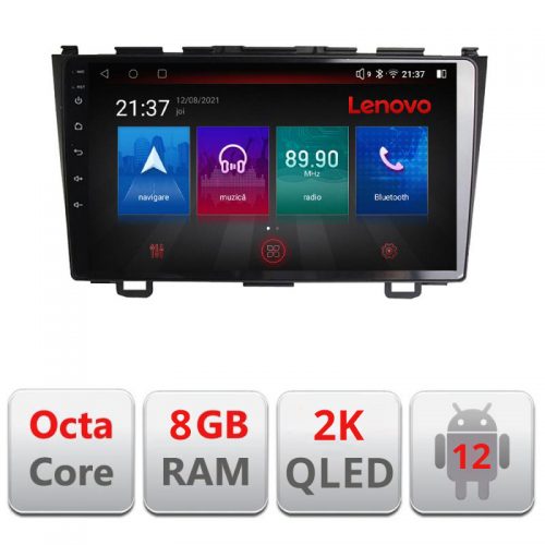 VPX Navigatie dedicata Lenovo Honda CR-V 2006-2012 M-009 Octacore, 8 Gb RAM, 128 Gb Hdd, 4G, Qled 2K, DSP, Carplay AA, 360,Bluetooth