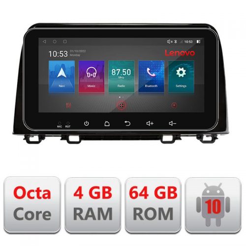 VPX Navigatie dedicata Lenovo Honda CRV 2016-2022 I-CRV19 4+64, Ecran QLED 10.33″, Octacore, 4Gb RAM, 64Gb Memorie, 4G, 360, DSP, Carplay,Bluetooth