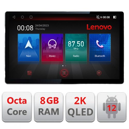 VPX Navigatie dedicata Lenovo Honda CRV 2016-2022 N-CRV19, Ecran 2K QLED 13″,Octacore,8Gb RAM,128Gb Hdd,4G,360,DSP,Carplay,Bluetooth