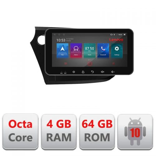 VPX Navigatie dedicata Lenovo Honda Insight 2009-2014 I-insight 4+64, Ecran QLED 10.33″, Octacore, 4Gb RAM, 64Gb Memorie, 4G, 360, DSP, Carplay,Bluetooth