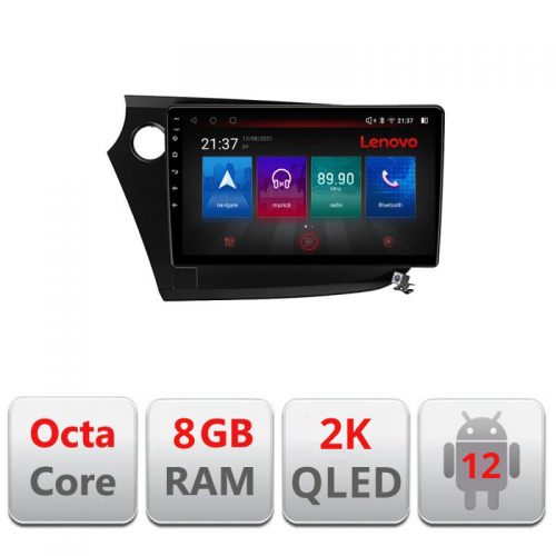 VPX Navigatie dedicata Lenovo Honda Insight 2009-2014 M-insight Octacore, 8 Gb RAM, 128 Gb Hdd, 4G, Qled 2K, DSP, Carplay AA, 360,Bluetooth