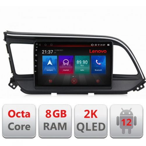VPX Navigatie dedicata Lenovo Hyundai Elantra 2018- M-1581 Octacore, 8 Gb RAM, 128 Gb Hdd, 4G, Qled 2K, DSP, Carplay AA, 360,Bluetooth
