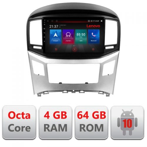 VPX Navigatie dedicata Lenovo Hyundai H1 Starex 2016- E-H1, Octacore, 4Gb RAM, 64Gb Hdd, 4G, Qled, 360, DSP, Carplay,Bluetooth
