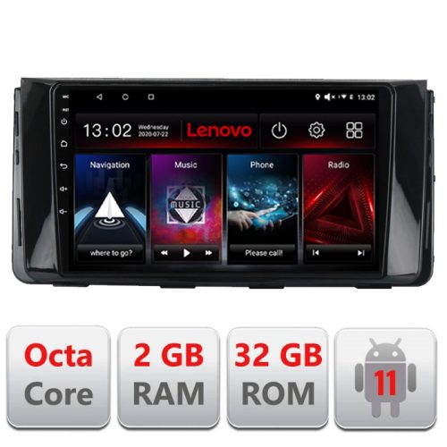 VPX Navigatie dedicata Lenovo Hyundai H350 2016-, Octacore Qualcomm, 2Gb RAM, 32Gb Hdd, 4G, Qled, DSP, Carplay, Bluetooth