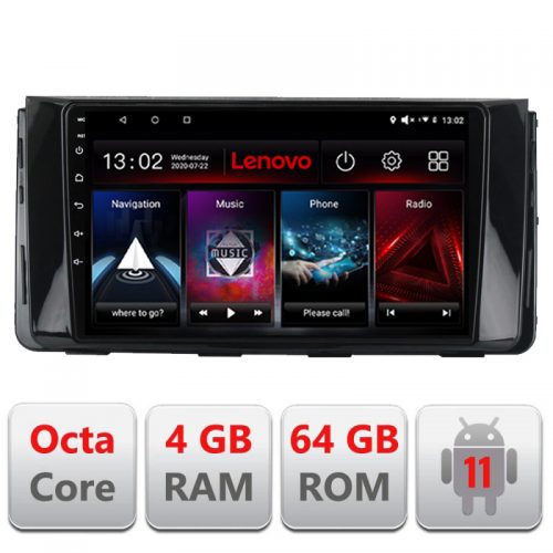 VPX Navigatie dedicata Lenovo Hyundai H350 2016-, Octacore Qualcomm, 4Gb RAM, 64Gb Hdd, 4G, Qled, DSP, Carplay, Bluetooth