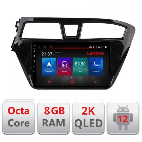 VPX Navigatie dedicata Lenovo Hyundai i20 2015-2018 M-517 Octacore, 8 Gb RAM, 128 Gb Hdd, 4G, Qled 2K, DSP, Carplay AA, 360,Bluetooth