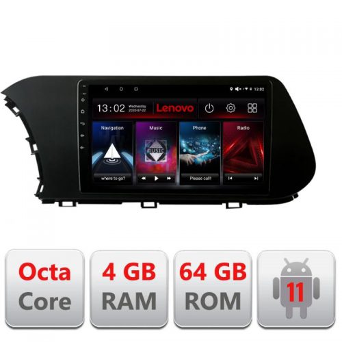 VPX Navigatie dedicata Lenovo Hyundai I20 2020- L-i20, Octacore Qualcomm, 4Gb RAM, 64Gb Hdd, 4G, Qled, DSP, Carplay, Bluetooth