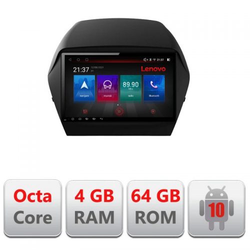 VPX Navigatie dedicata Lenovo Hyundai IX35 E-361, Octacore, 4Gb RAM, 64Gb Hdd, 4G, Qled, 360, DSP, Carplay,Bluetooth