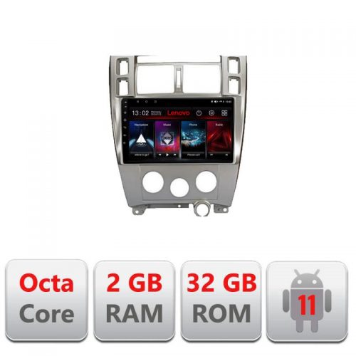 VPX Navigatie dedicata Lenovo Hyundai Tucson D-1001, Octacore Qualcomm, 2Gb RAM, 32Gb Hdd, 4G, Qled, DSP, Carplay, Bluetooth