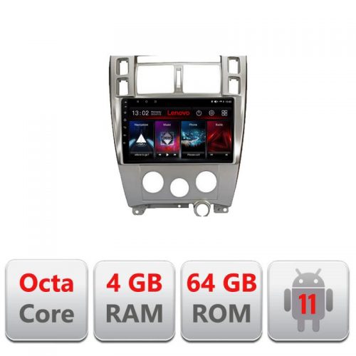 VPX Navigatie dedicata Lenovo Hyundai Tucson L-1001, Octacore Qualcomm, 4Gb RAM, 64Gb Hdd, 4G, Qled, DSP, Carplay, Bluetooth