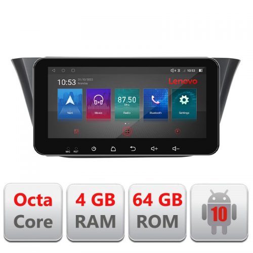 VPX Navigatie dedicata Lenovo Iveco Daily 2019- Android radio gps internet octa core 4+64, Ecran QLED 10.33″, Octacore, 4Gb RAM, 64Gb Memorie, 4G, 360,…