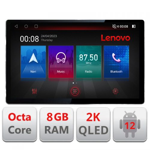 VPX Navigatie dedicata Lenovo Iveco Daily 2019-, Ecran 2K QLED 13″,Octacore,8Gb RAM,128Gb Hdd,4G,360,DSP,Carplay,Bluetooth