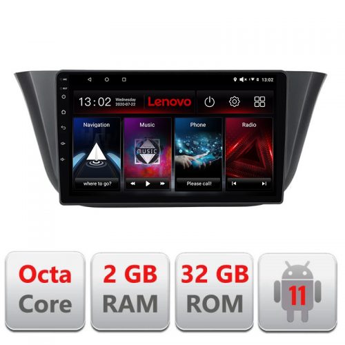 VPX Navigatie dedicata Lenovo Iveco Daily 2019-, Octacore Qualcomm, 2Gb RAM, 32Gb Hdd, 4G, Qled, DSP, Carplay, Bluetooth