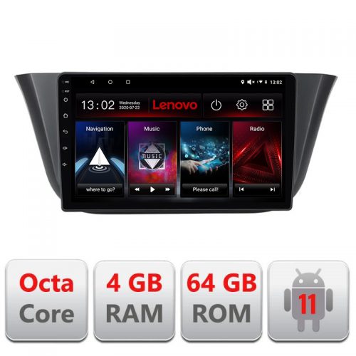 VPX Navigatie dedicata Lenovo Iveco Daily 2019- , Octacore Qualcomm, 4Gb RAM, 64Gb Hdd, 4G, Qled, DSP, Carplay, Bluetooth