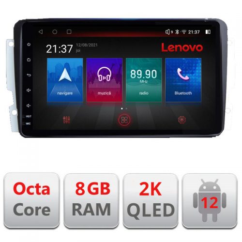 VPX Navigatie dedicata Lenovo Mercedes C 2001-2004 CLK G M-171 Octacore, 8 Gb RAM, 128 Gb Hdd, 4G, Qled 2K, DSP, Carplay AA, 360,Bluetooth