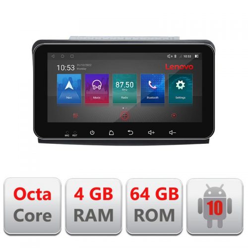 VPX Navigatie dedicata Lenovo Mercedes ML GL I-213 4+64, Ecran QLED 10.33″, Octacore, 4Gb RAM, 64Gb Memorie, 4G, 360, DSP, Carplay,Bluetooth