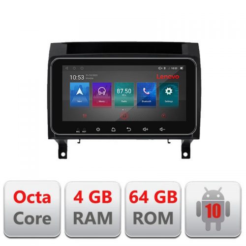 VPX Navigatie dedicata Lenovo Mercedes SLK 2004-2011 I-SLK 4+64, Ecran QLED 10.33″, Octacore, 4Gb RAM, 64Gb Memorie, 4G, 360, DSP, Carplay,Bluetooth