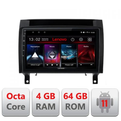VPX Navigatie dedicata Lenovo Mercedes SLK 2004-2011 L-SLK, Octacore Qualcomm, 4Gb RAM, 64Gb Hdd, 4G, Qled, DSP, Carplay, Bluetooth