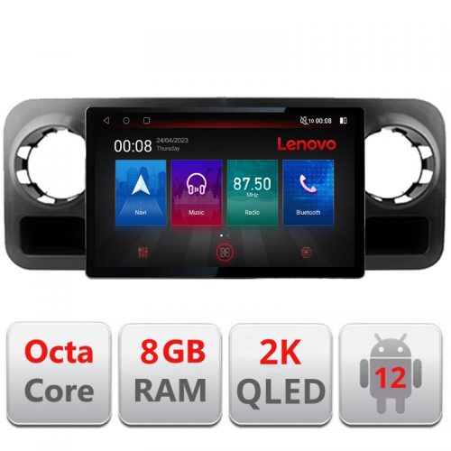 VPX Navigatie dedicata Lenovo Mercedes Sprinter 2018-, Ecran 2K QLED 13″,Octacore,8Gb RAM,128Gb Hdd,4G,360,DSP,Carplay,Bluetooth