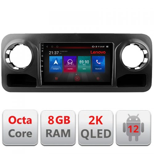 VPX Navigatie dedicata Lenovo Mercedes Sprinter 2018- Octacore, 8 Gb RAM, 128 Gb Memorie, 4G, Qled 2K, DSP, Carplay AA, 360,Bluetooth