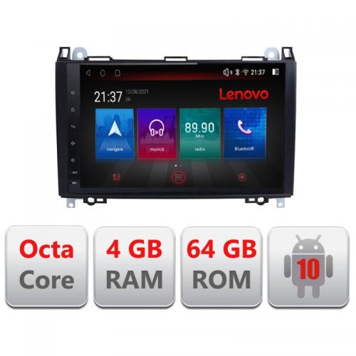 VPX Navigatie dedicata Lenovo Mercedes VW E-068, Octacore, 4Gb RAM, 64Gb Hdd, 4G, Qled, 360, DSP, Carplay,Bluetooth