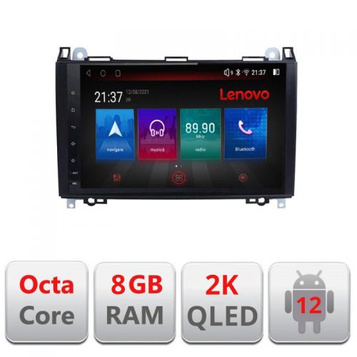 VPX Navigatie dedicata Lenovo Mercedes VW M-068 Octacore, 8 Gb RAM, 128 Gb Hdd, 4G, Qled 2K, DSP, Carplay AA, 360,Bluetooth