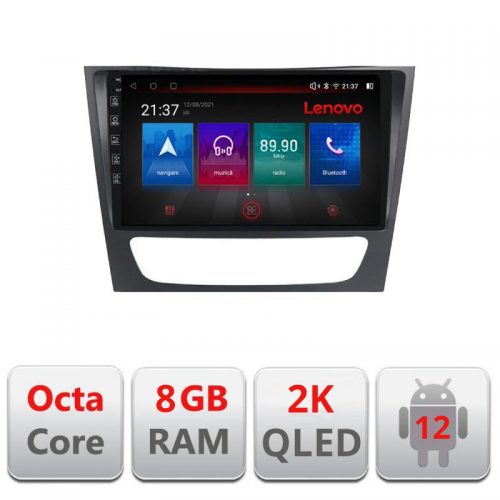 VPX Navigatie dedicata Lenovo Mercedes W211 W219 M-090 Octacore, 8 Gb RAM, 128 Gb Hdd, 4G, Qled 2K, DSP, Carplay AA, 360,Bluetooth