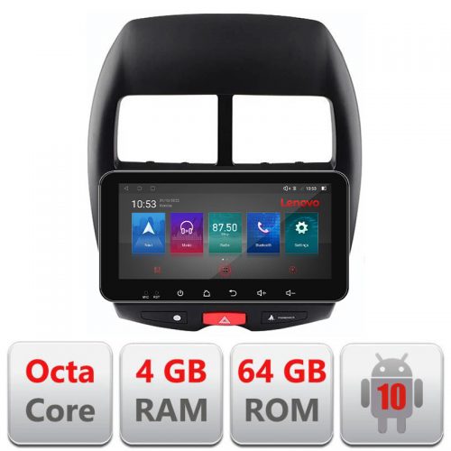 VPX Navigatie dedicata Lenovo Mistubishi ASX I-026 4+64, Ecran QLED 10.33″, Octacore, 4Gb RAM, 64Gb Memorie, 4G, 360, DSP, Carplay,Bluetooth