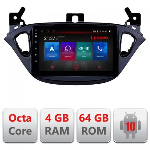 VPX Navigatie dedicata Lenovo Opel Corsa 2013-2016 E-corsa, Octacore, 4Gb RAM, 64Gb Hdd, 4G, Qled, 360, DSP, Carplay,Bluetooth