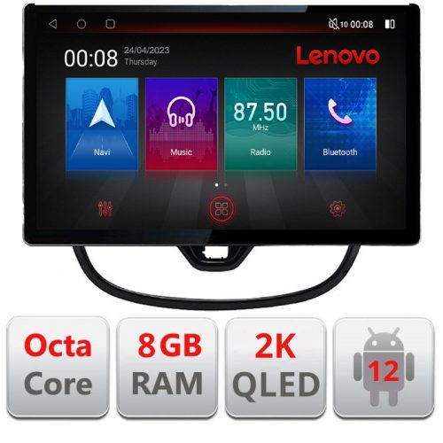 VPX Navigatie dedicata Lenovo Opel Karl 2017- N-karl, Ecran 2K QLED 13″,Octacore,8Gb RAM,128Gb Hdd,4G,360,DSP,Carplay,Bluetooth