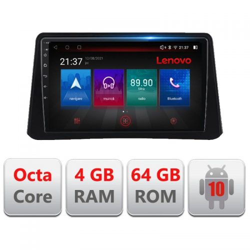 VPX Navigatie dedicata Lenovo Opel Mokka 2012-2016 E-MOKKA1, Octacore, 4Gb RAM, 64Gb Hdd, 4G, Qled, 360, DSP, Carplay,Bluetooth