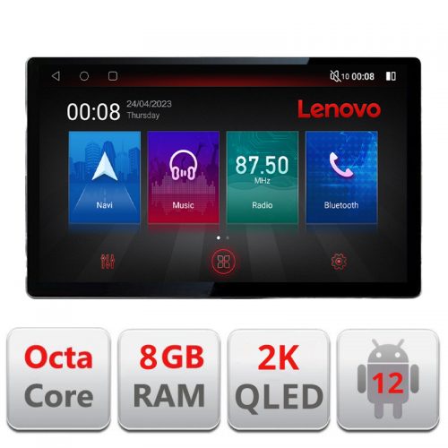 VPX Navigatie dedicata Lenovo Opel Movano Renault Master 2020-, Ecran 2K QLED 13″,Octacore,8Gb RAM,128Gb Hdd,4G,360,DSP,Carplay,Bluetooth