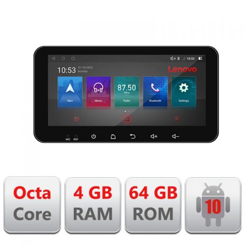 VPX Navigatie dedicata Lenovo Peugeot 308 2013-2017 I-308, Ecran QLED 10.33″, Octacore, 4Gb RAM, 64Gb Memorie, 4G, 360, DSP, Carplay,Bluetooth
