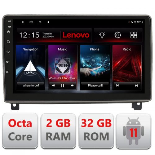 VPX Navigatie dedicata Lenovo Peugeot 407 2004-2011, Octacore Qualcomm, 2Gb RAM, 32Gb Hdd, 4G, Qled, DSP, Carplay, Bluetooth