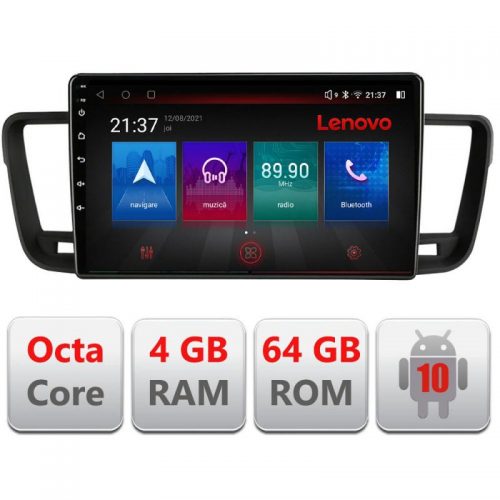 VPX Navigatie dedicata Lenovo Peugeot 508 E-5637, Octacore, 4Gb RAM, 64Gb Hdd, 4G, Qled, 360, DSP, Carplay,Bluetooth