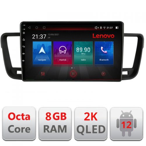 VPX Navigatie dedicata Lenovo Peugeot 508 M-5637 Octacore, 8 Gb RAM, 128 Gb Hdd, 4G, Qled 2K, DSP, Carplay AA, 360,Bluetooth